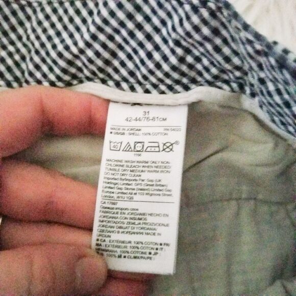 Banana Republic Aiden short size 31 black/white - Picture 5 of 5